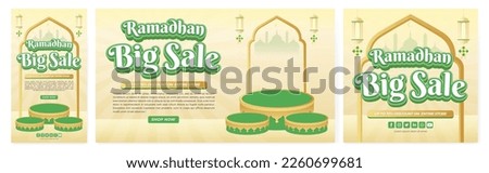 Banner Ramadhan Big Sale. Eid Mubarak. Ramadhan Sale. Eid Theme. The Blessed Month. Cairo. Istanbul. turkey. Arab. vector