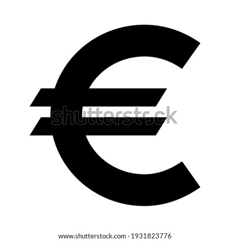 Euro money symbol, business cash icon, save currency bank sign, vector illustration isolated background