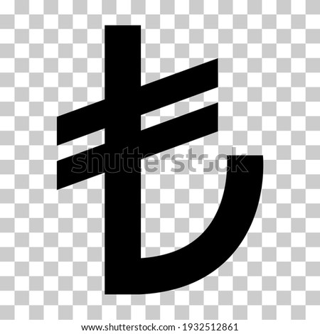 Turkish lira money icon, tl financial business sign, cash economy symbol isolated on background, vector illustration