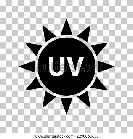 Sun protection factor icon, uv radiation block symbol, sun protect skin vector illustration .