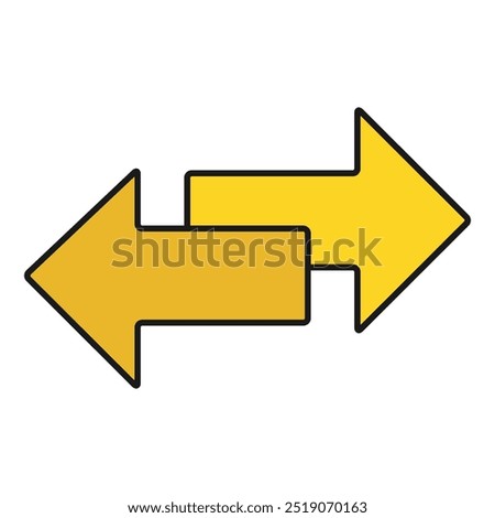 Exchange arrow transfer icon,swap web button design, move symbol vector illustration .