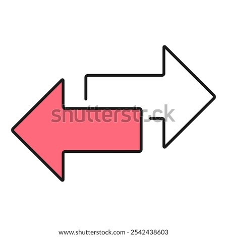 Exchange arrow transfer icon,swap web button design, move symbol vector illustration .