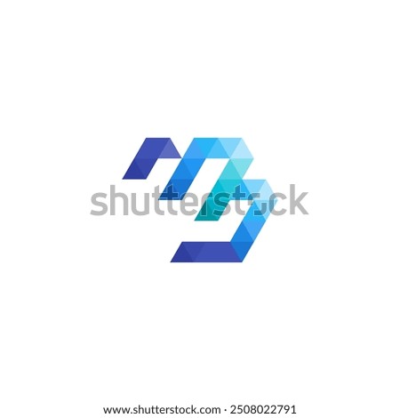 Abstract Triangle Letter M as Finance Graph, Modern Budgeting Logo Design Vector