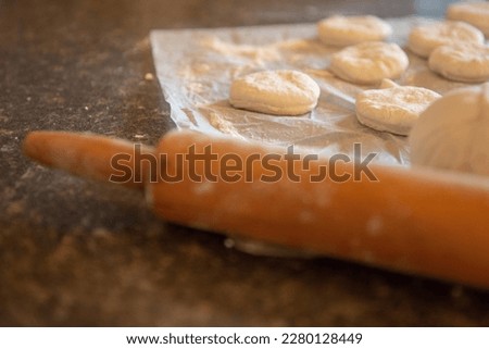 Similar – Image, Stock Photo Ball shaped dessert on plate