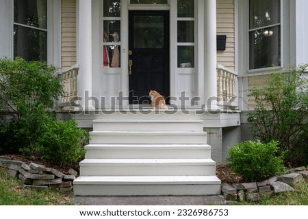 Similar – Stairs, small entrance