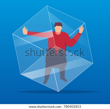 People trapped in the cube