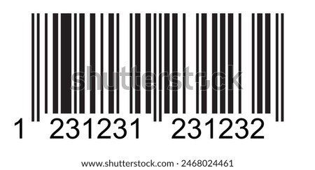 Illustration of barcode EAN 13 GTIN