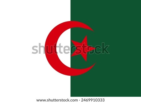 Algeria flag illustrator country flags