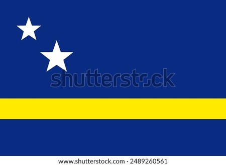 Curacao flag illustrator country flags symbol nation