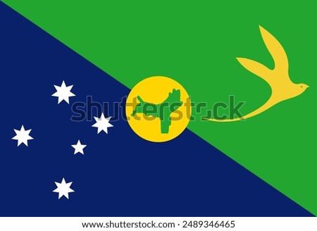 Christmas Island flag illustrator country flags  symbol nation