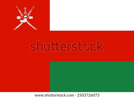 Oman flag illustrator country flags symbol nation