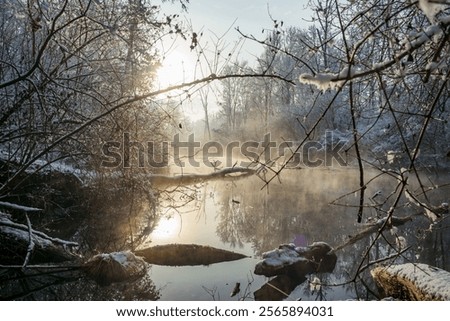 Similar – Image, Stock Photo Linz in the morning II