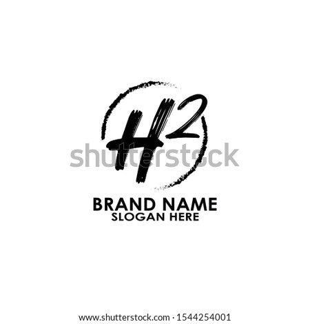 logo letter h2 vector design