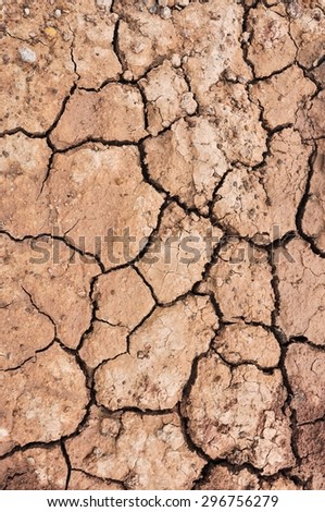 Cracked ground,Dry land. Cracked ground background,Dry cracked ground filling the frame as background