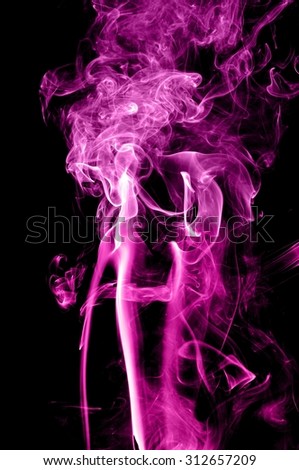 Movement of smoke, Abstract color smoke on black background, purple smoke background,purple ink background,Violet smoke, beautiful color smoke