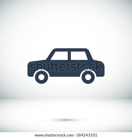 car icon, vector illustration. Flat design eps 10