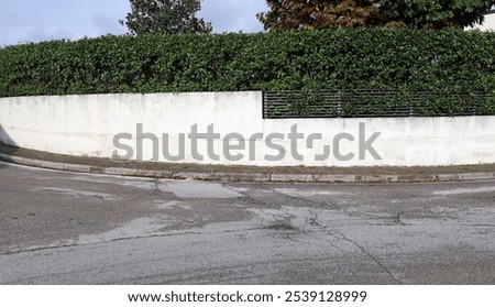 Similar – Image, Stock Photo corner with hedge Corner