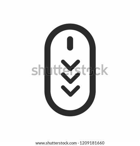 Scroll down up. Computer mouse icon. vector