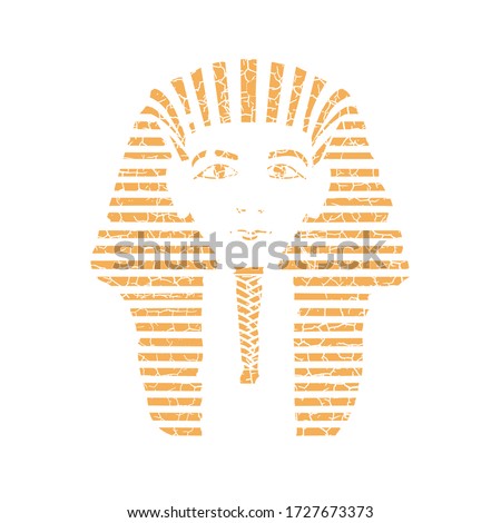 King Tut .Tutankhamun Mask Vector Design