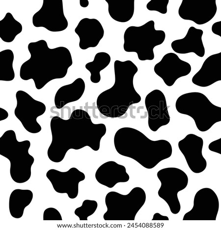 Cute, simple cow skin pattern design for cow lovers and animals Icon Symbol Template Flat Style Vector.