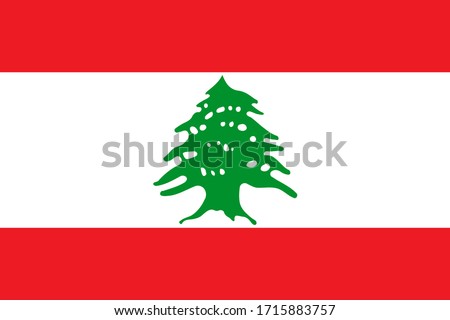 flag of Lebanon (the lebanon Cedar tree)