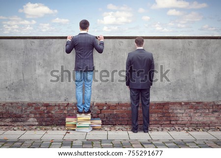 Similar – Image, Stock Photo broadening of horizons