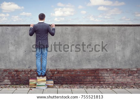 Similar – Image, Stock Photo broadening of horizons