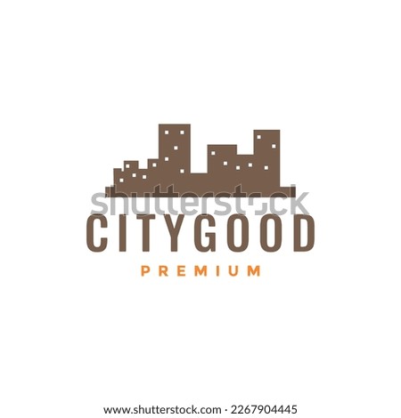 city building harmony lighting isolated modern logo design vector icon