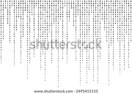 Data Binary Background. One and Zero Digital Pattern. Modern Texture. Vector illustration