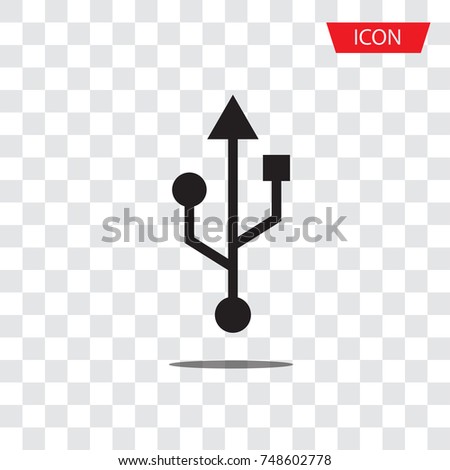 Usb icon vector Usb symbols vector on white background