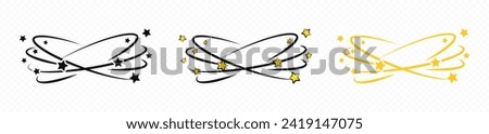 Dizzy person sick element around head vector