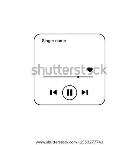 Modern playlist interface with responsive UI, featuring play, pause, and repeat buttons, designed for seamless music listening on mobile devices.