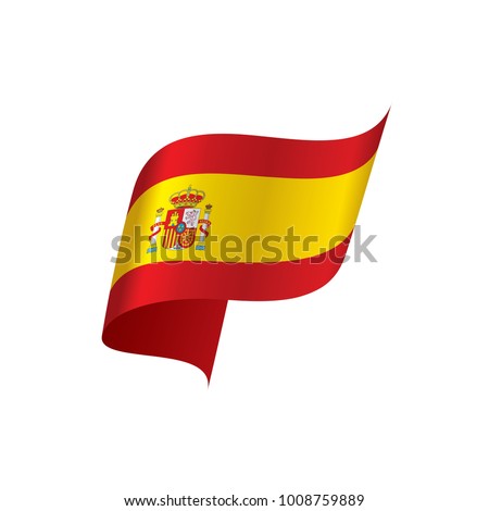 spain flag, vector illustration