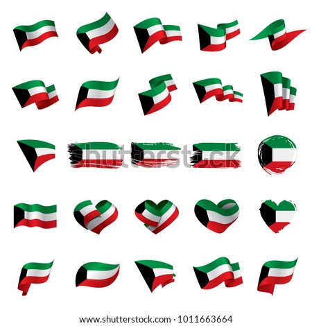 Kuwait flag, vector illustration