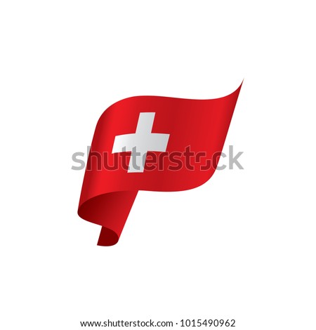 Switzerland flag, vector illustration