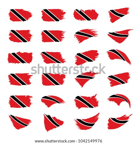 trinidad and tobago flag, vector illustration