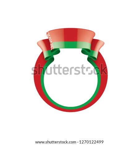 Belarus flag, vector illustration on a white background