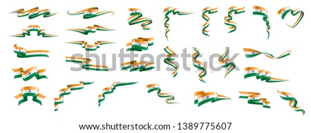 India flag, vector illustration on a white background