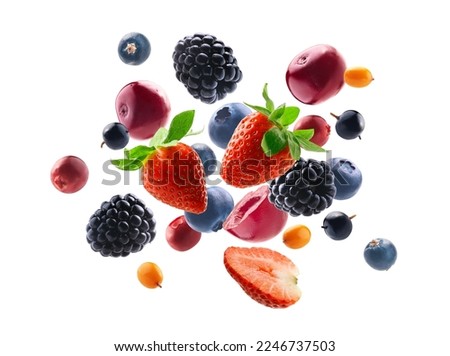 Similar – Image, Stock Photo Falling fruit: Cherries