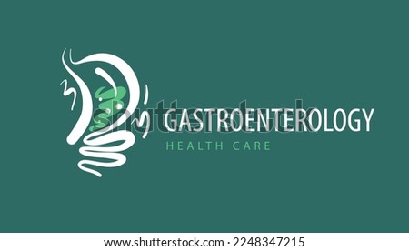 Logo for gastroenterology. Vector illustration