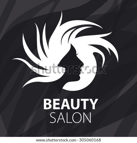 vector logo woman\'s head for the beauty salon
