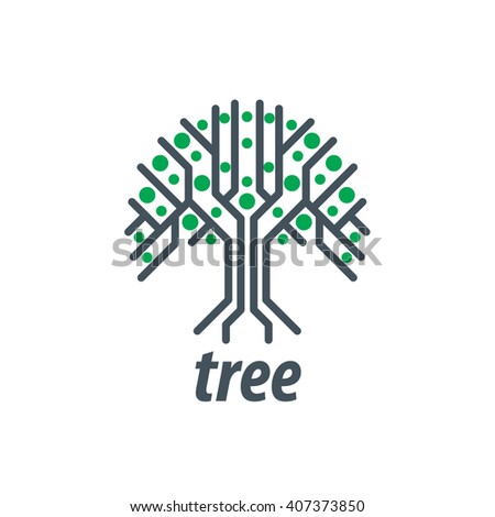 Vector Logo Tree - 407373850 : Shutterstock