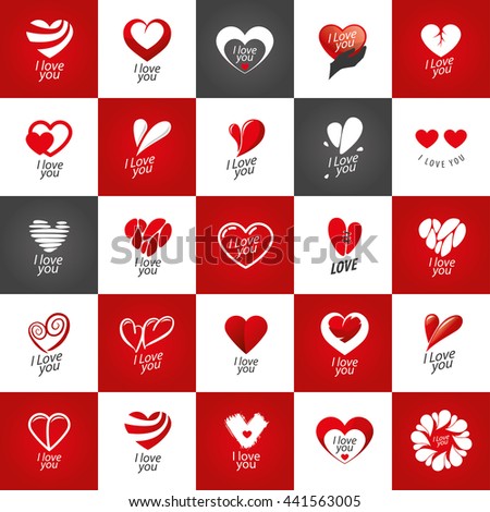 Vector Logo Heart - 441563005 : Shutterstock