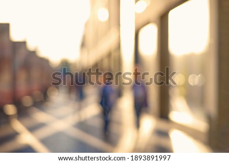 Similar – Image, Stock Photo Silhouette of anonymous traveler enjoying sunset on seashore