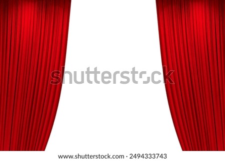 Similar – Image, Stock Photo Staging Red Cloth White