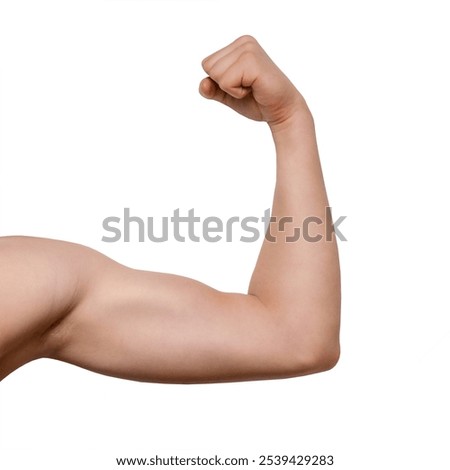 Similar – Image, Stock Photo shirtless caucasian young man wearing turquoise shorts in a park in summer