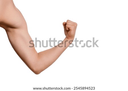 Similar – Image, Stock Photo shirtless caucasian young man wearing turquoise shorts in a park in summer