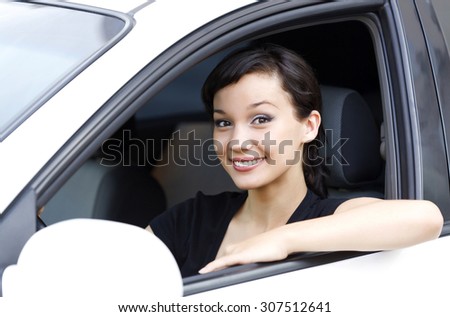 Pretty female driver