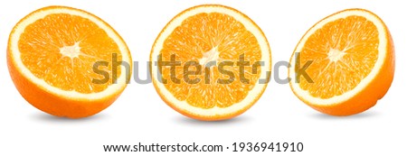 Similar – Image, Stock Photo Orange vegetable cream with slices of carrots and herbs