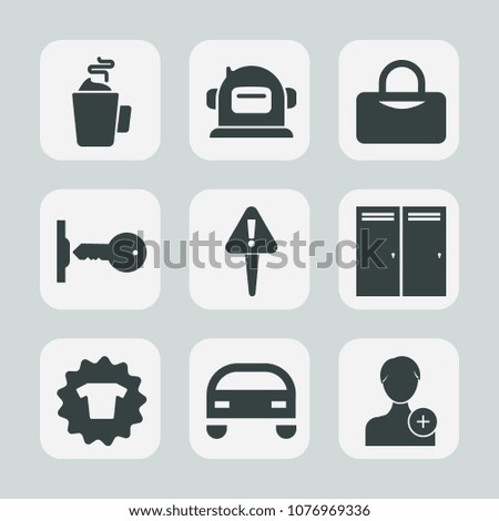 Premium set of fill icons. Such as fitness, shirt, safe, space, sign, exclamation, human, cup, home, coffee, drink, lock, add, espresso, mark, tea, unlock, bag, fashion, account, door, science, cosmos